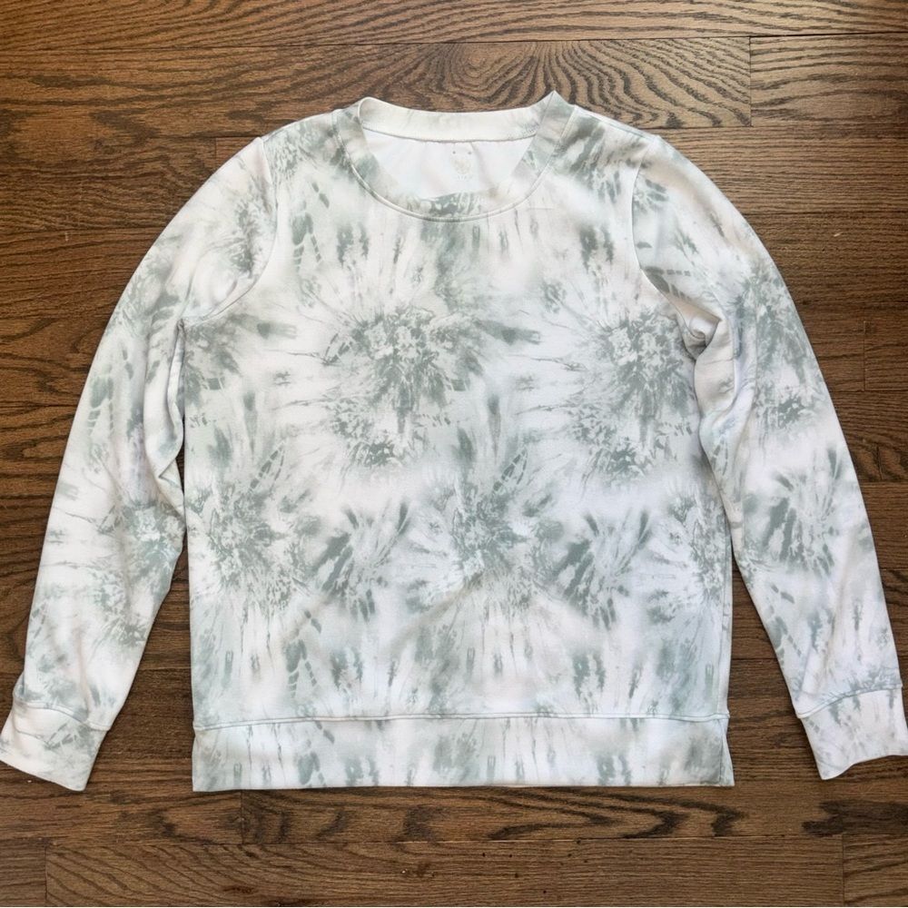 GAIAM Tie Dye Lightweight Oversized Crew Neck Sweatshirt • size Small